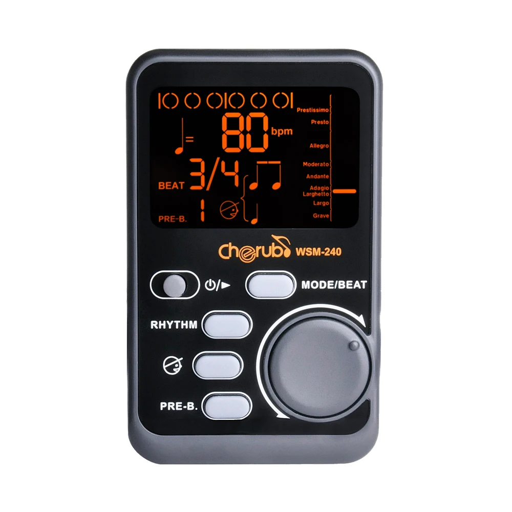 Cherub WSM 240 Гитара Метроном Для Фортепиано Digital Metronom LCD Clip on Portable для гитары скрипки