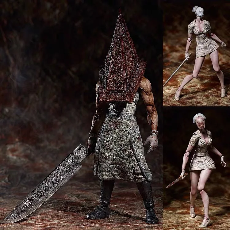 14-17 см Figma Silent Hill 2 треугольная голова красная Пирамида безликая медсестра модная
