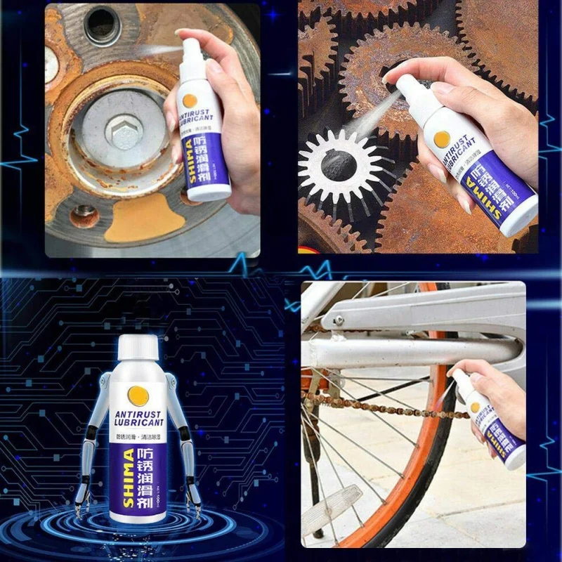 Ингибитор 100 мл спрей для удаления ржавчины быстрой очистки от смазка защиты