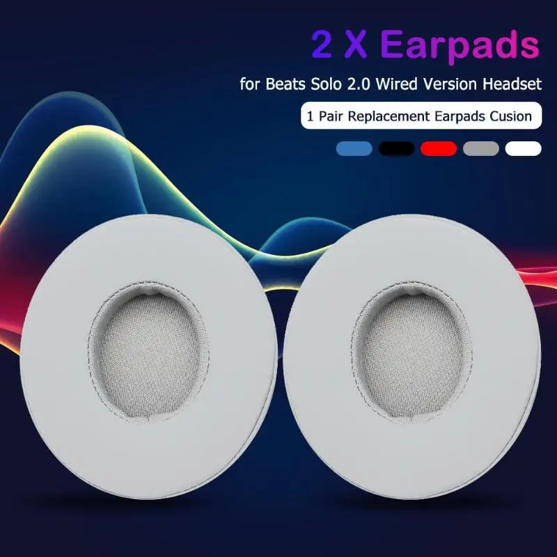 1 пара накладок на подушку для наушников сменные накладки Beats Solo 2 0 проводная