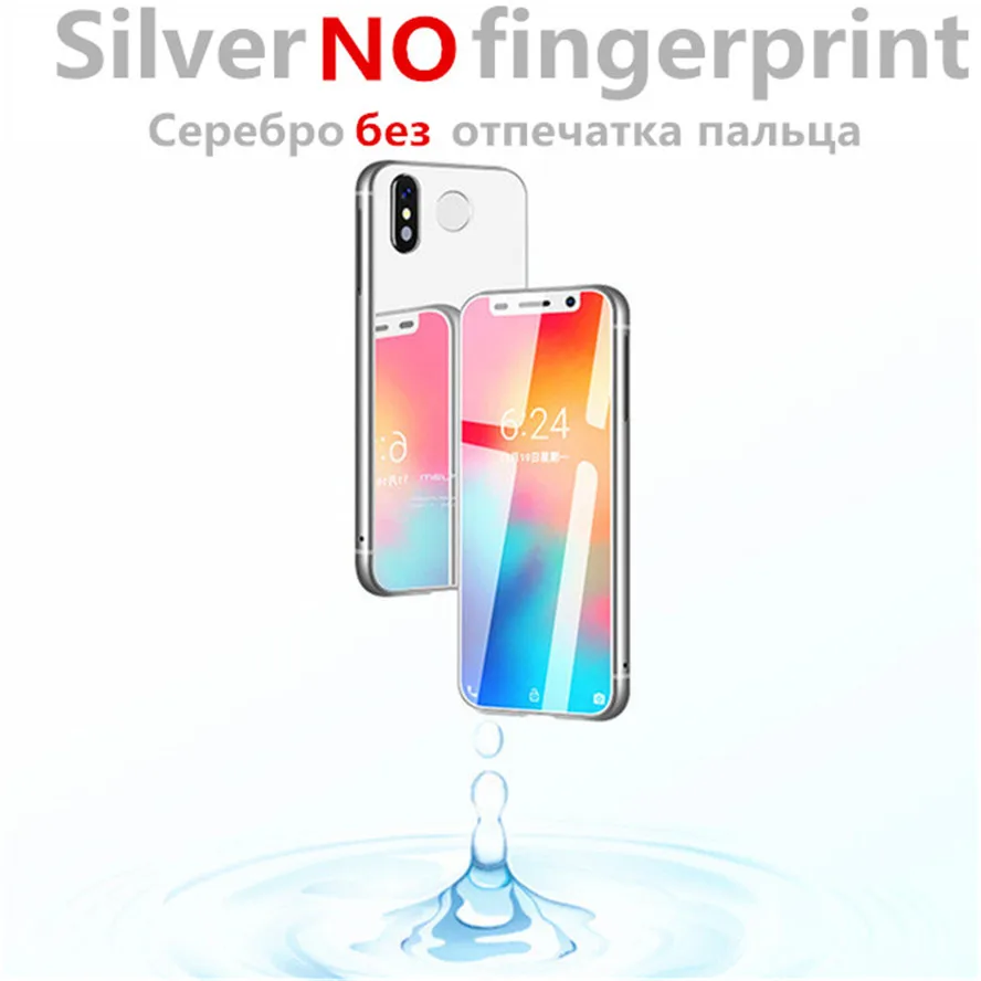 Silver NO Fingerprin Смартфон Melrose 4G LTE, 3,4 дюймов, супер мини телефон, 1 ГБ, 8 ГБ, Android 8,1, отпечаток пальца, ID, wifi, точка доступа, мобильный телефон - Цвет: Silver NO Fingerprin
