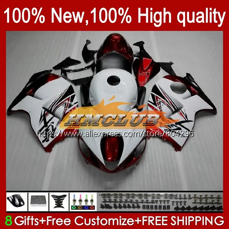 

Body For SUZUKI Hayabusa GSXR-1300 GSXR1300 96 97 Dark red hot 98 99 01 43No.31 GSXR 1300 2002 2003 2004 2005 2006 2007 Fairing