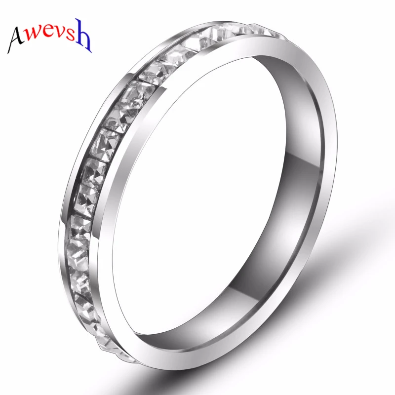 Горячая Пара стекируемые брендовые кольца для женщин однорядное кольцо