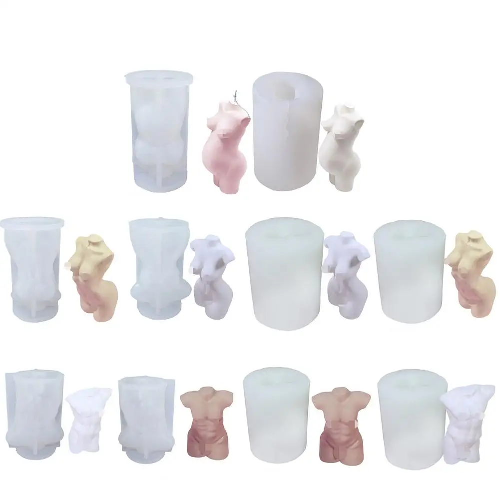 Сделай Сам ручная 3D форма в виде человеческого тела для свечей гелевая богини