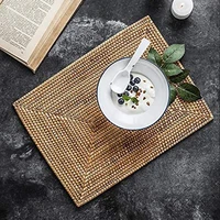 mlgb table mats non slip rattan placemats dining table heat resistant woven placemats heat resistant mats for dinner table