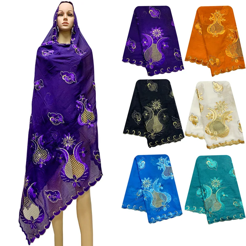 Африканский Женская обувь большой размер полые шарфы шали мусульманских женщин