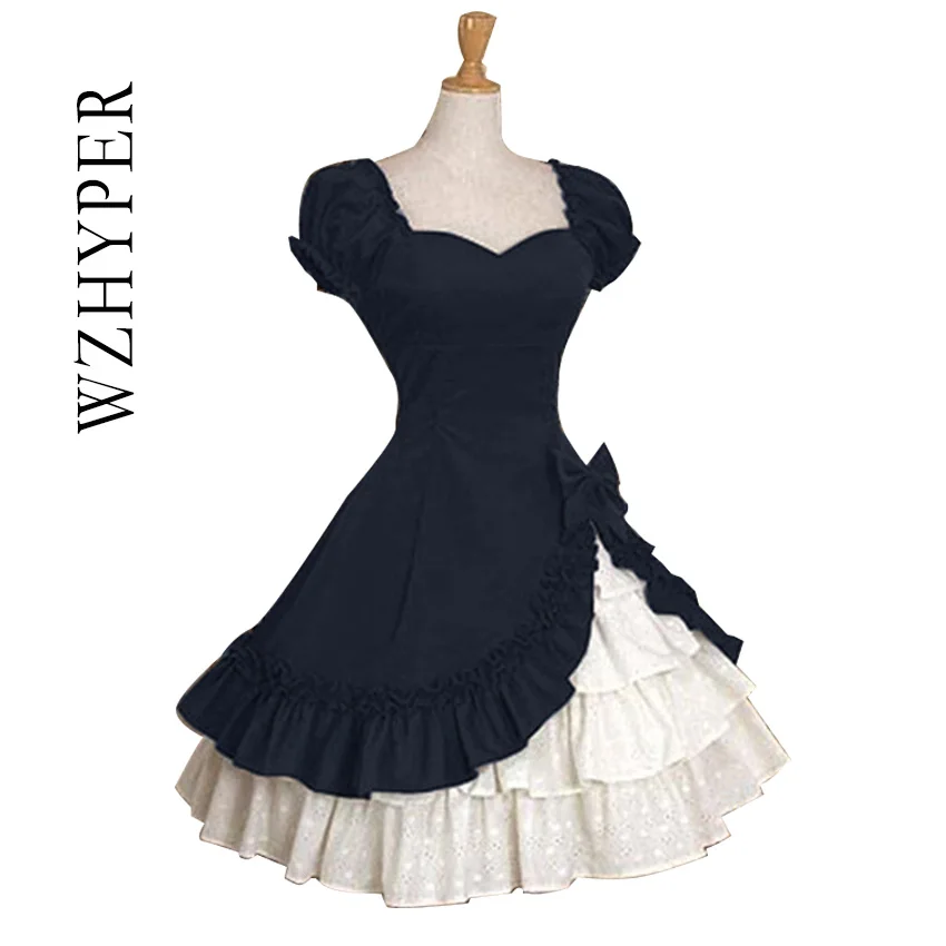 Милое многослойное платье принцессы в стиле лолита для девочек средневековом