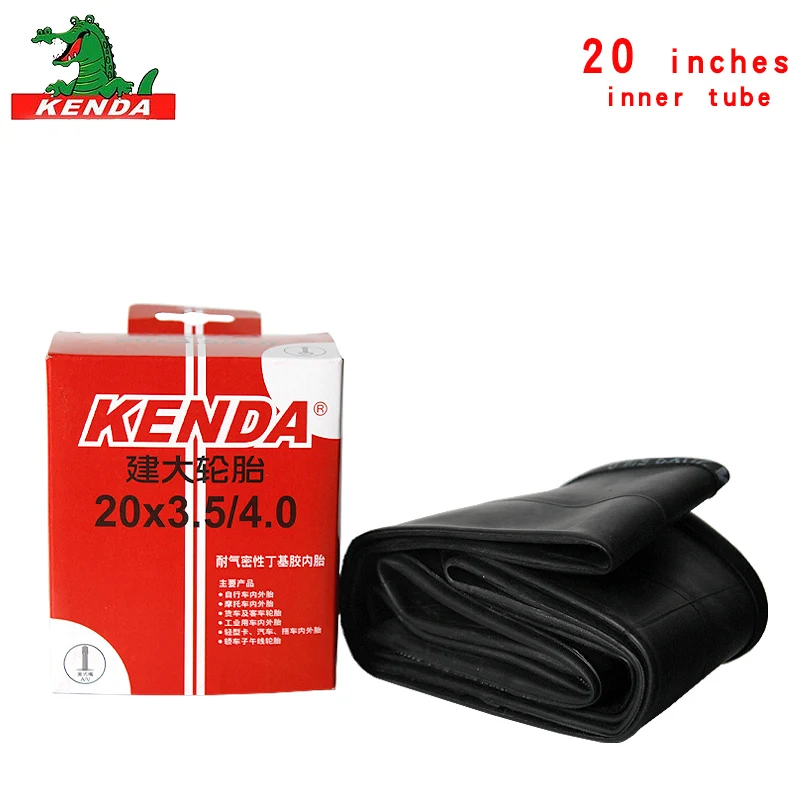 KENDA bicycle inner tube 20*3.5-4.0 AV tyre beach bike tire Bicycle parts 20 inch city fat tyres snow tires | Спорт и развлечения