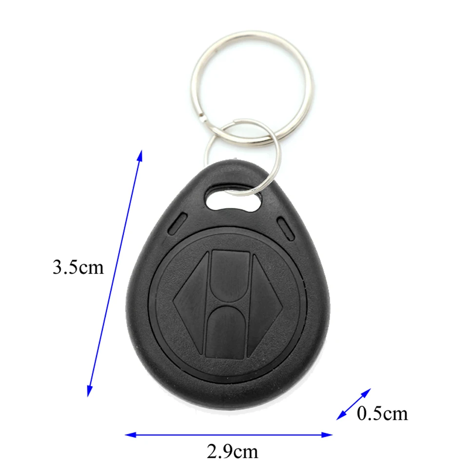 

100pcs RFID Tag 125KHz Proximity EM4100 ID Keyfob TK4100 Key Fob Tags Access Control Smart Token Ring Chip Free Shipping