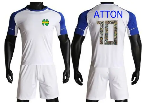Молодежная мужская футболка в азиатском стиле с капитаном Tsubasa camisetas de futbol equipment