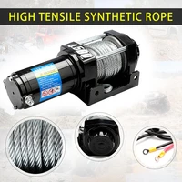 4500lbs electric winch with 10m x 5 3mm high strength synthetic rope