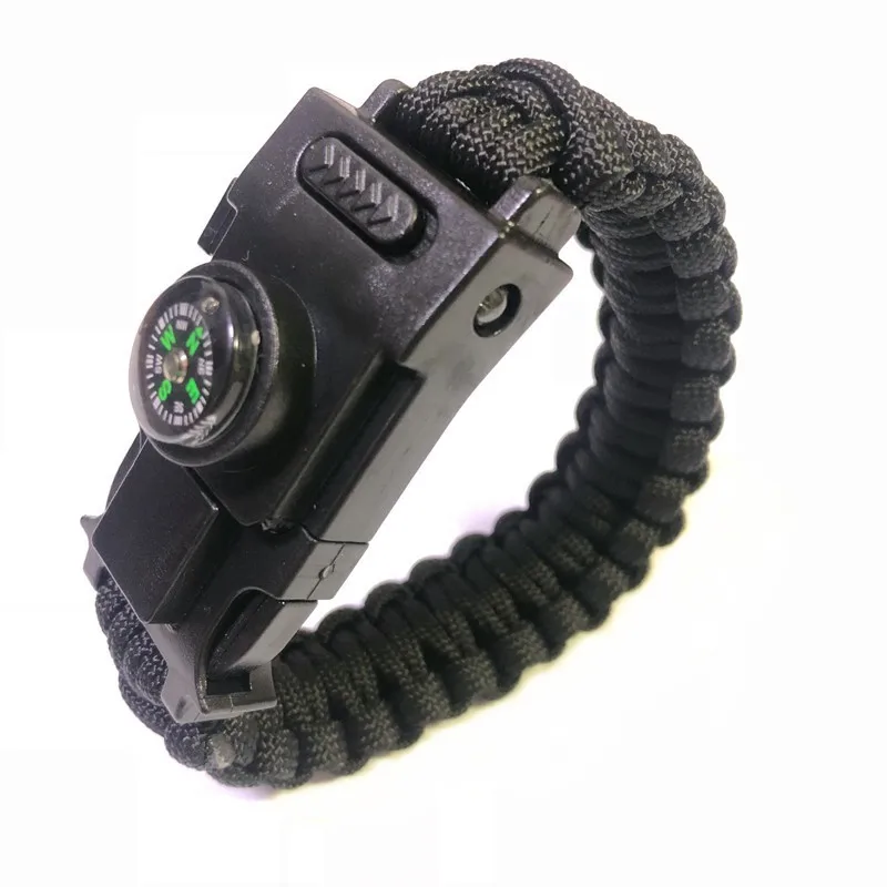 Светодиодные фонари Paracord 550 4 мм браслет многофункциональный парашютный шнур треккинг Пешие прогулки аварийный набор выживания браслет часы веревка