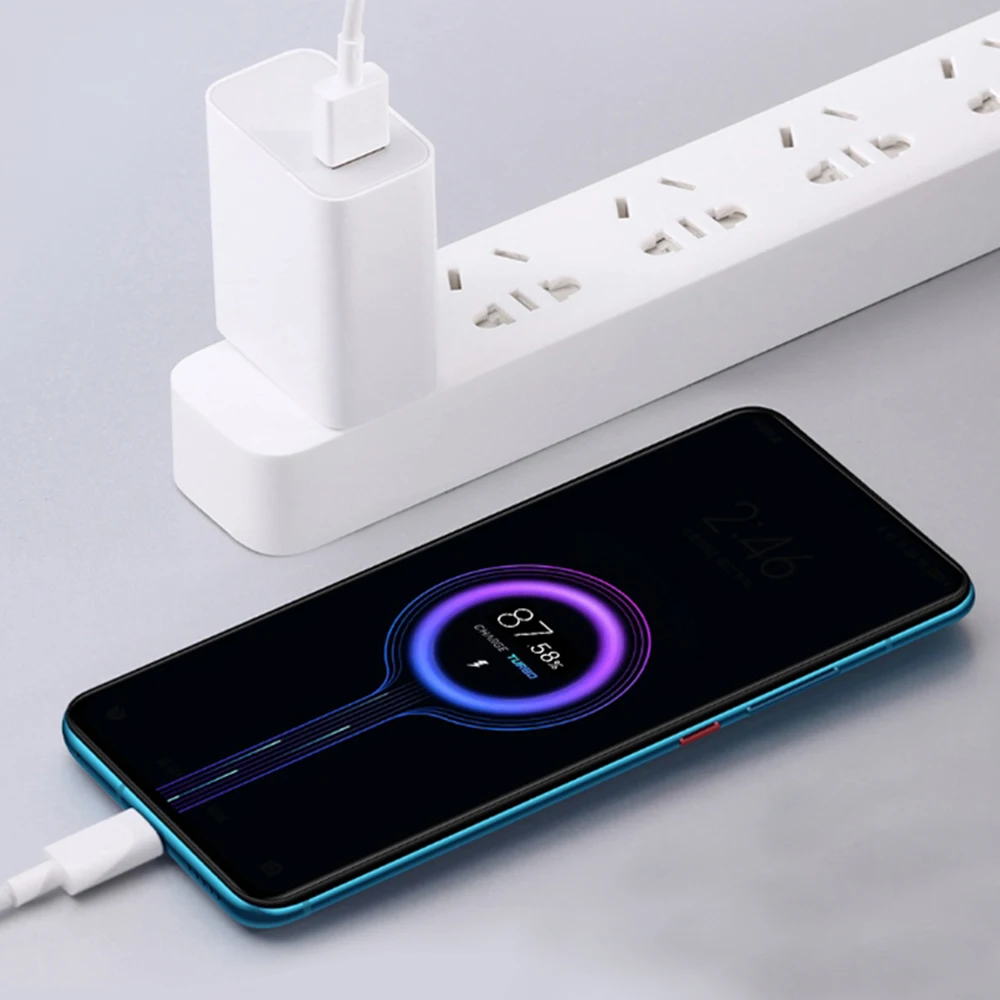 Оригинальный зарядный кабель Xiaomi 6A Turbo USB Type-C 1/1 5/2 м для Poco M3 X3 NFC Mi 11 10 Pro Black Shark 3 Redmi