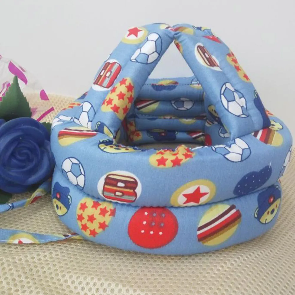 Baby Hat Protective-Hat Soft Safety Learn To Walk Cap Comfortable Kids Head Security Protection Anti-collision Helmet | Детская одежда