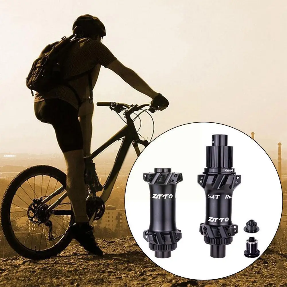 

1 Pair Of Mountain Bike Hub Ratchet Ultralight 28 Holes Straight Pull 54T Hub Accessories Ratchet Bicycle I6F2