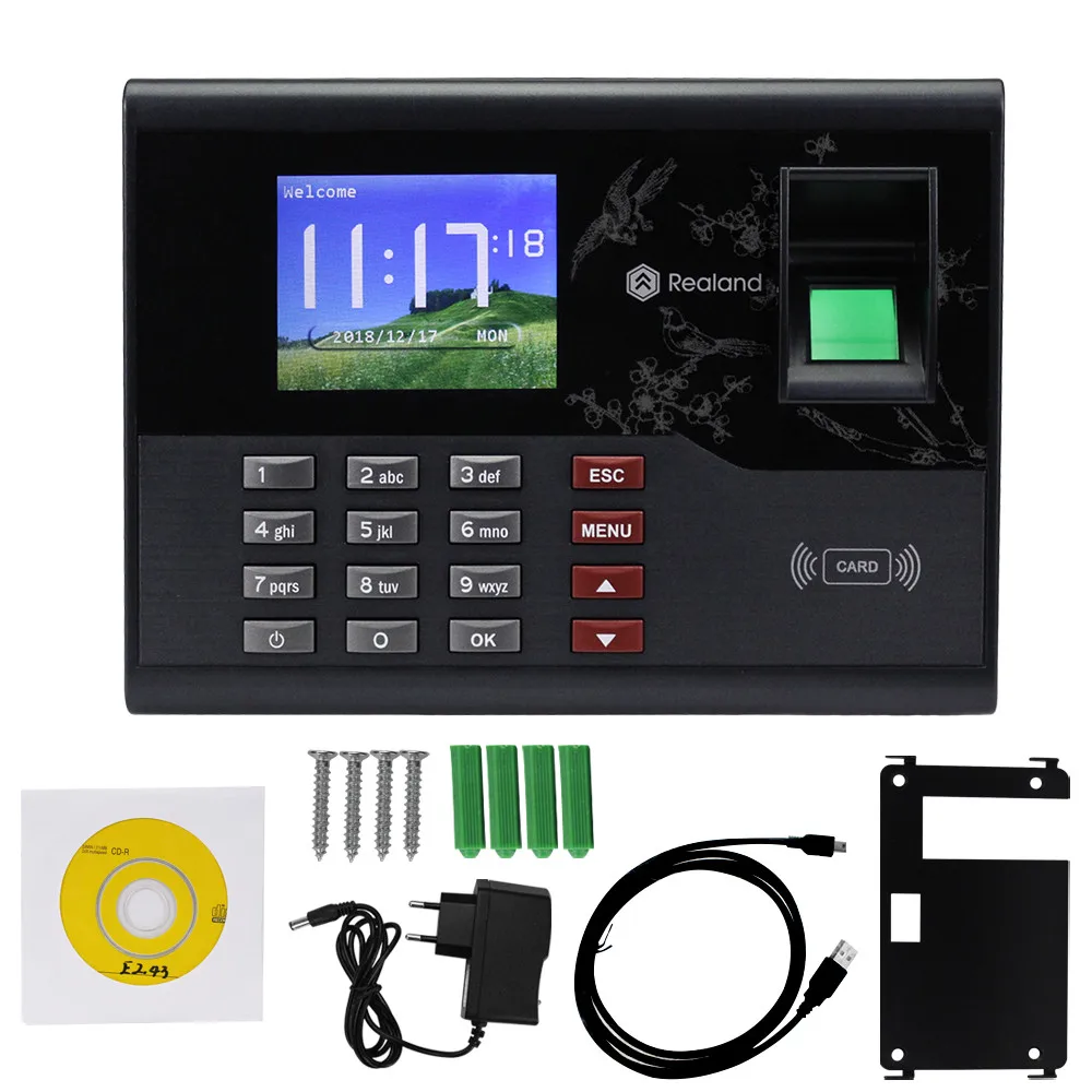 2 8 дюймовый TCP/IP RFID биометрический идентификатор отпечатков пальцев система USB