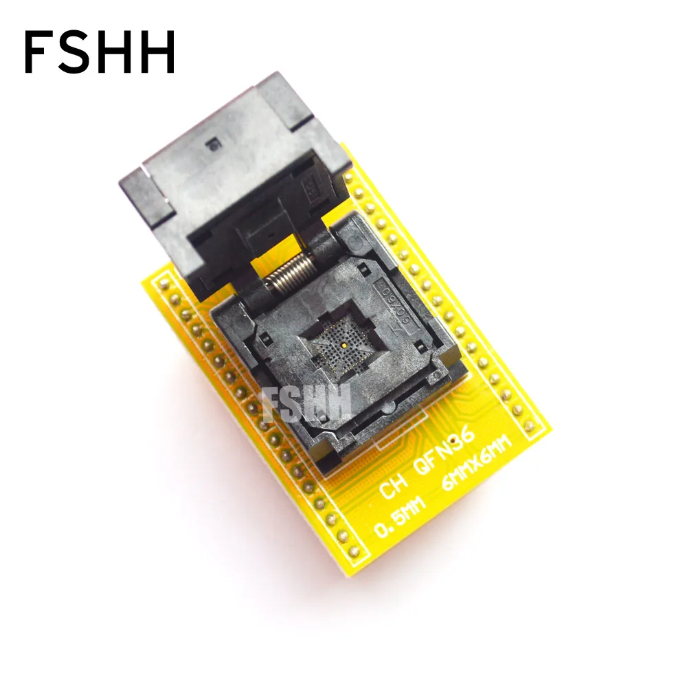 Clamshell QFN36 to DIP36 Programmer adapter 0.5mm 6mmx6mm QFN36 DFN36 MLF36 WSON36 IC socket