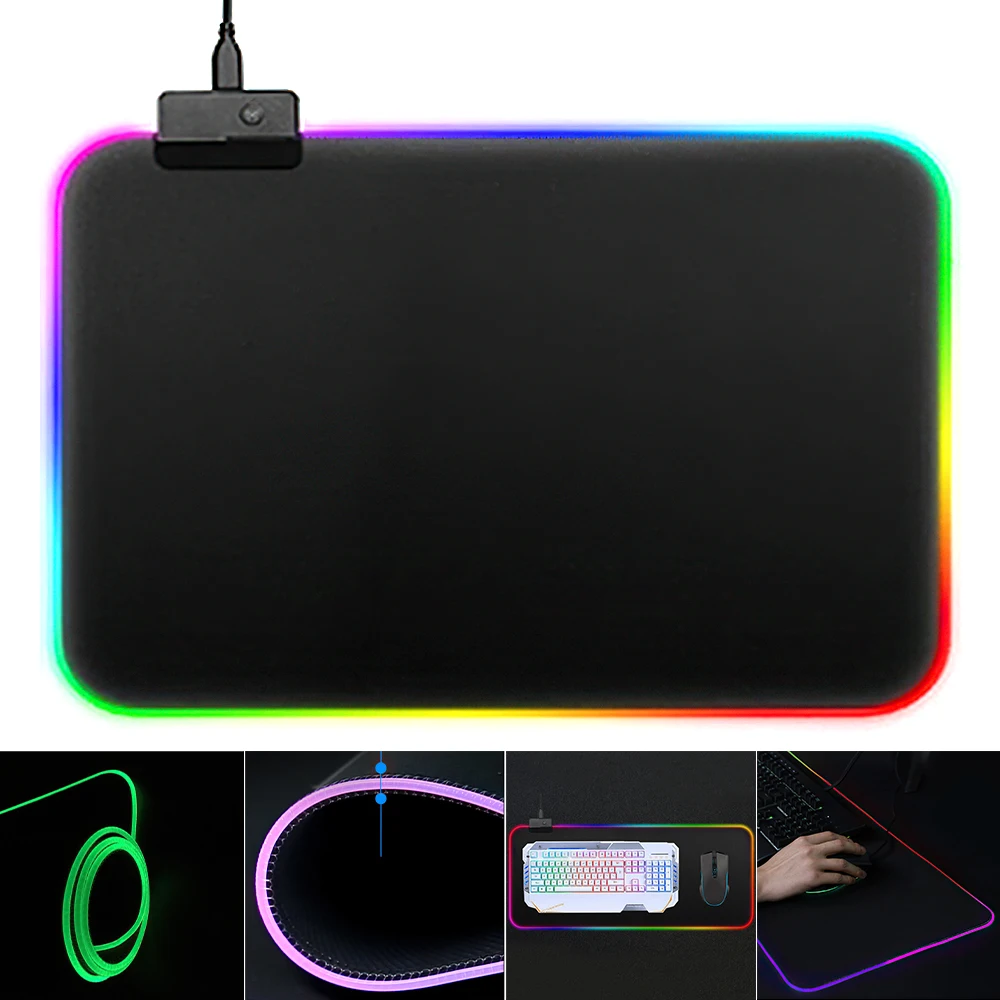 RGB-коврик для мыши со светодиодной подсветкой 80 см | Компьютеры и офис
