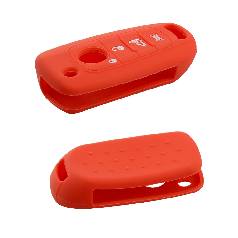 OkeyTech 4 кнопки флип ключ силиконовой резины чехол для дистанционного ключа от