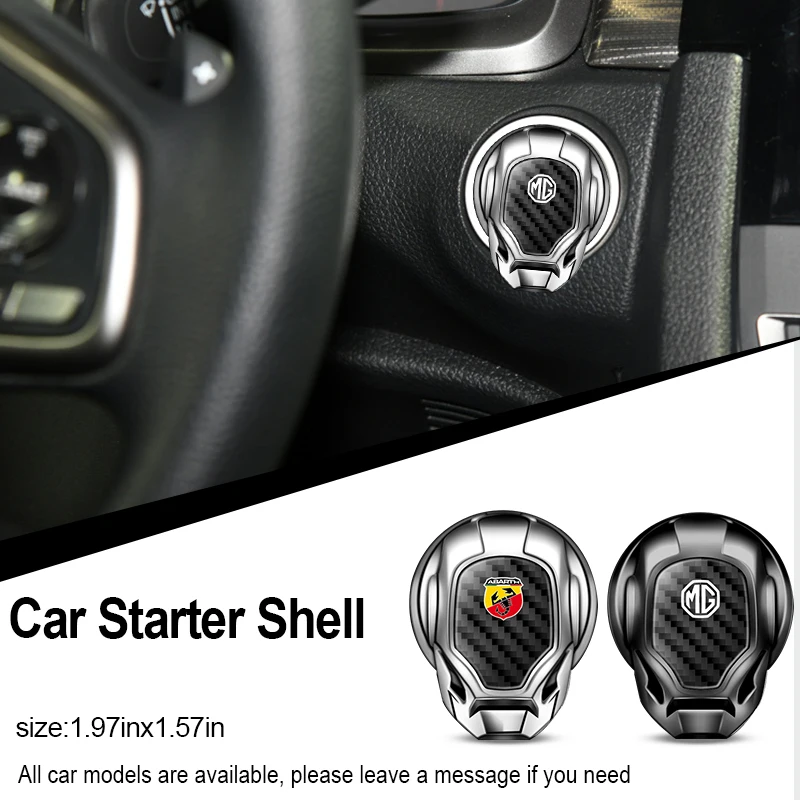 

1pc Car Engine Start Stop Switch Button Cover Sticker for Fiat Punto Evo Albea 2 Din Grande Linea Ducato 244 250 Accessories