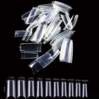 Искусственные ногти, накладные ногти, капсула, искусственные ногти, маникюрные палочки для французского маникюра, полное покрытие, прозрачные белые, 50 шт.