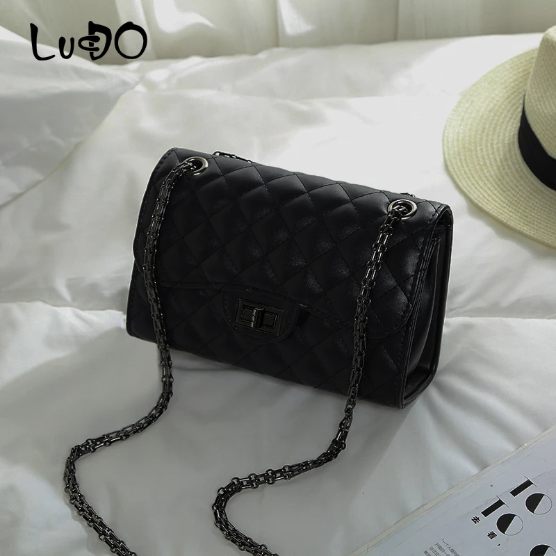 LUCDO модная женская кожаная сумка с ручками для сумок ромбовидной решеткой