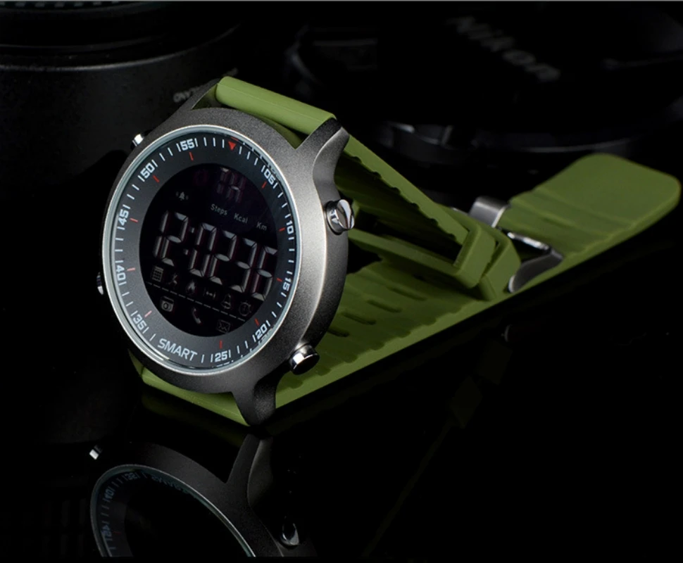 

Smart Watch EX18 Sports Pedometer Phone Information Alarm Clock Reminder Bluetooth Waterproof Luminous Dial Long Standby