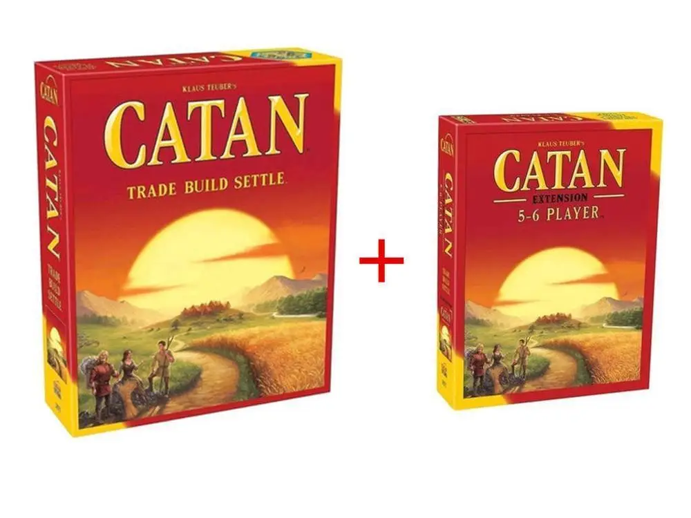 Настольная игра Catan: Trade Build Settle/setters/5-6 плеер, набор для расширения, полный английский, высокое качество, домашние, вечерние, настольные игры - Цвет: CATAN BOTH