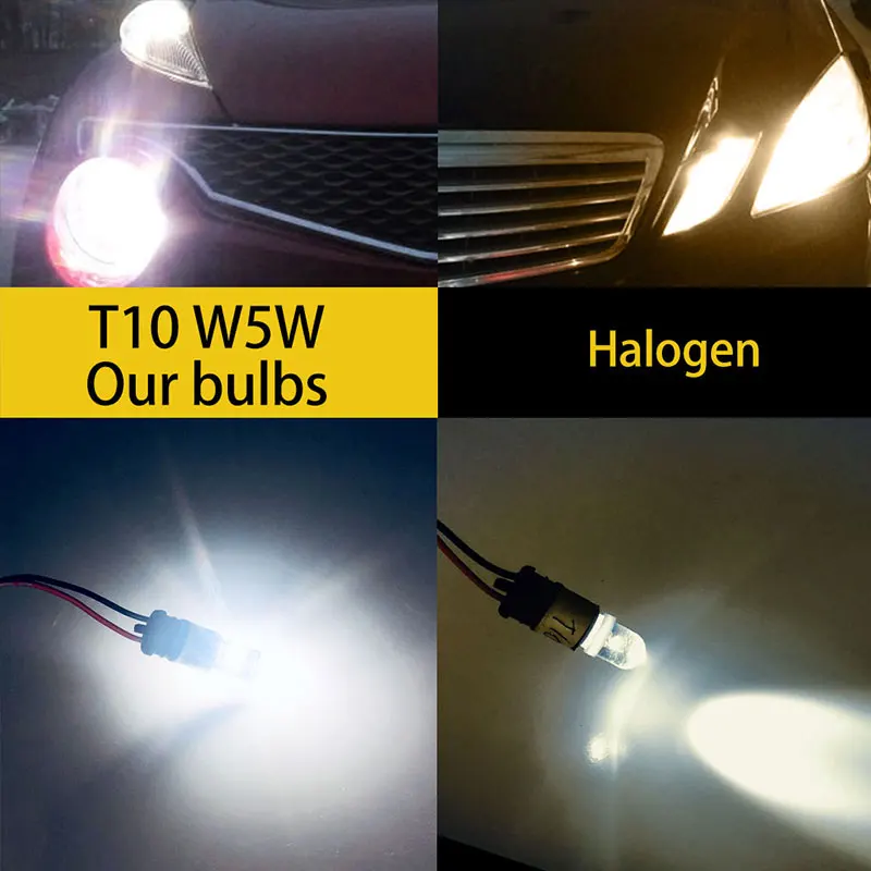 10 шт. автомобисветодиодный светодиодные лампы T10 LED W5W Canbus 4014 26 SMD | Автомобили и