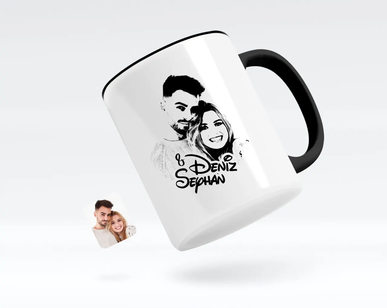 

Персонализированные-это любовь силуэт черная кружка Bardak-1, высокое качество, доступная подарок дорогой супругов надежные экономически эффе...