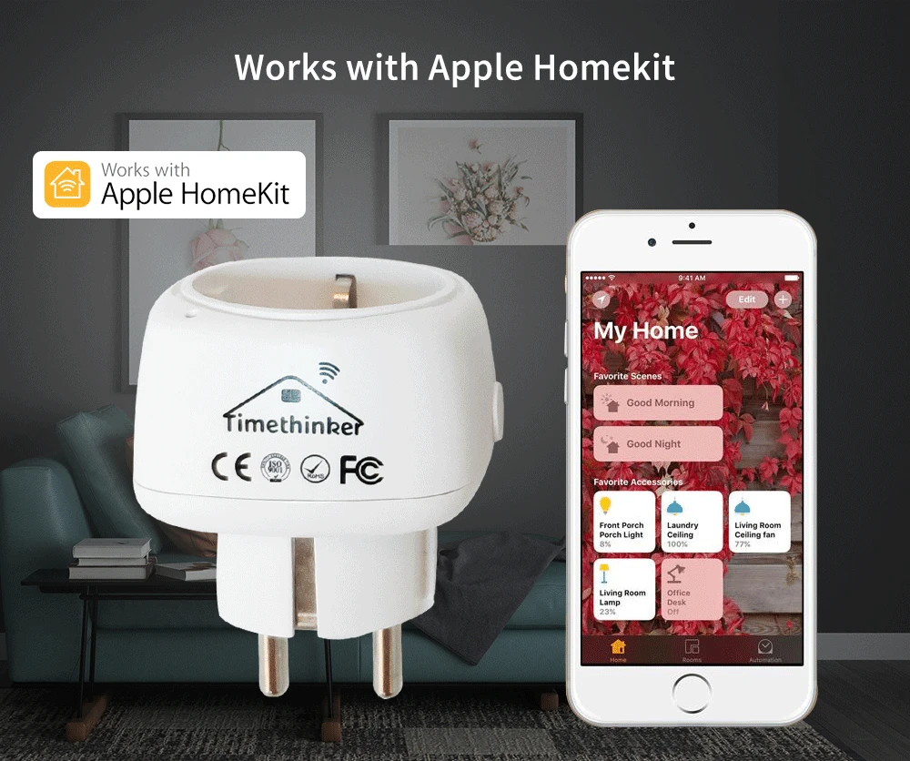 Умный дом Timethinker, Wi-Fi розетка для Apple Homekit, США, ЕС, вилка для Alexa, Google Home, голосовое управление, таймер, модуль, новая версия