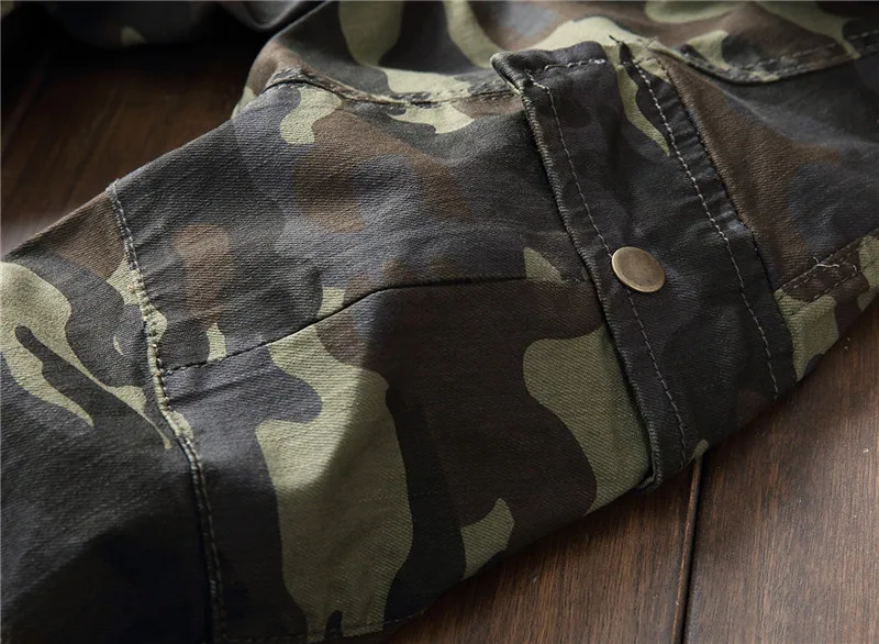 Camouflage Jeans Men's Camo Cargo Pants Men Designer Jeans for Men Pleated Straight Jeans Denim Jeans for Men Streetwear