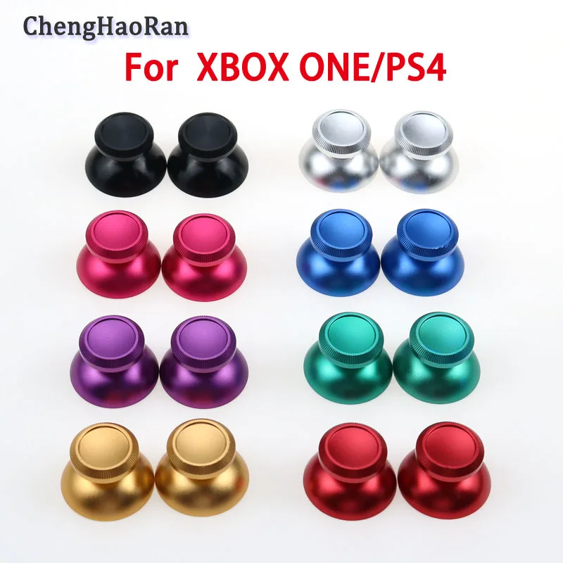 

2pcs Multicolor Metal Aluminum Analog Thumb Joystick Caps For PS4 For XBOX ONE Controller Replacement Stick Cap