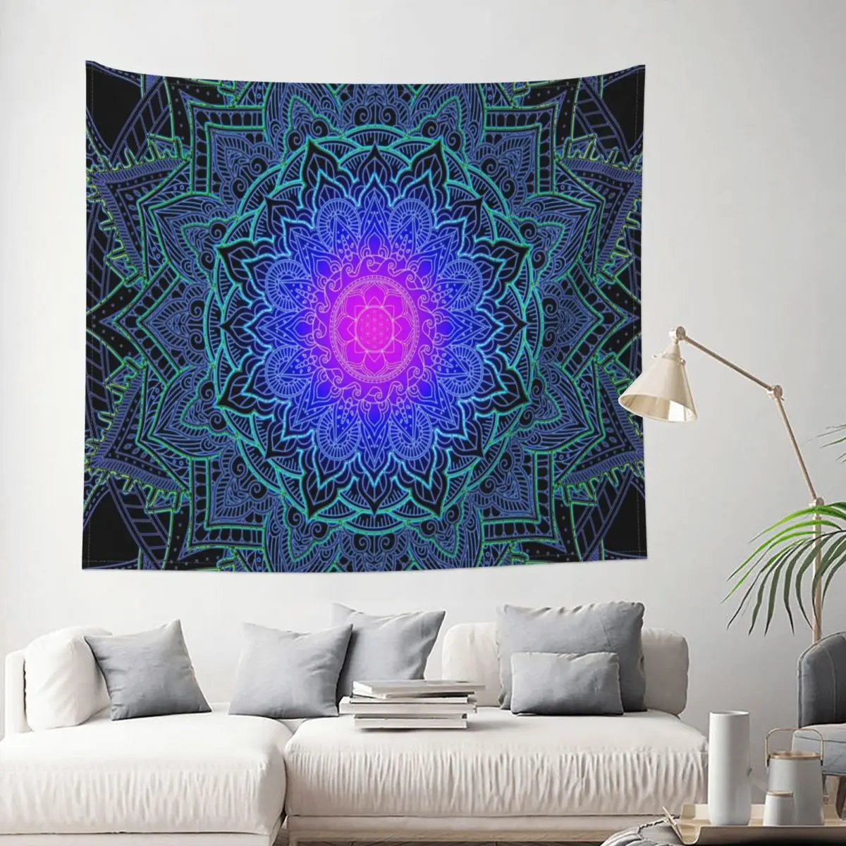 

Mandala Love Tapestry Flower Boho Sacred Decoration Wall Room Home Decor Hanging Bedroom Kawaii Aesthetic Fashion