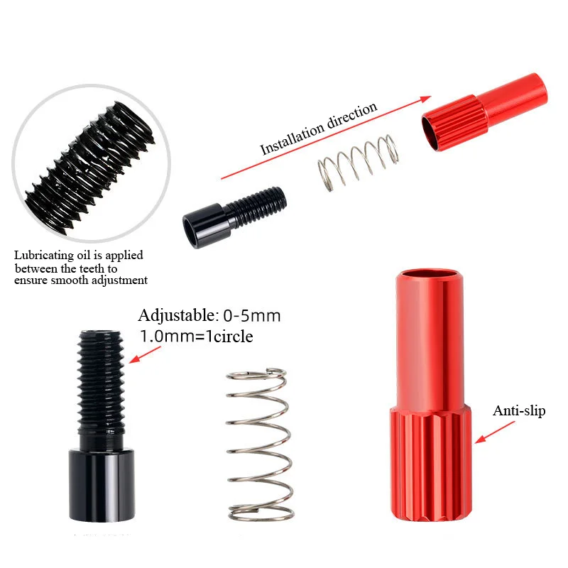 1Pcs Cycling Mtb Road Bike Derailleur Shift Cable Cap Connector 4mm Microshift Bicycle Shifter Line Fine Adjustment Screw Bolts - купить по