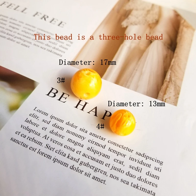 Японские и южнокорейские желтые бусины текстурные круглые овальные плоские