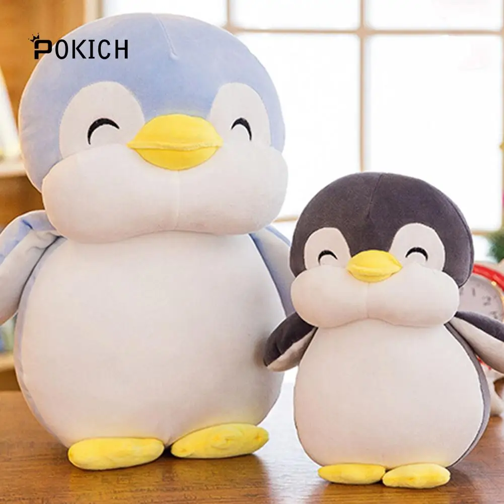 Pokich 24 см мягкий толстый пингвин плюшевые игрушки укомплектованные мультфильм