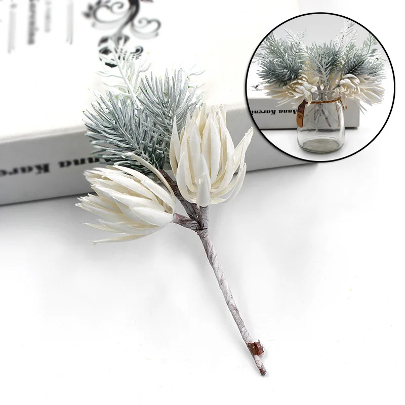 Набор искусственных цветов из пластика 16 см имитация букета поддельные растения