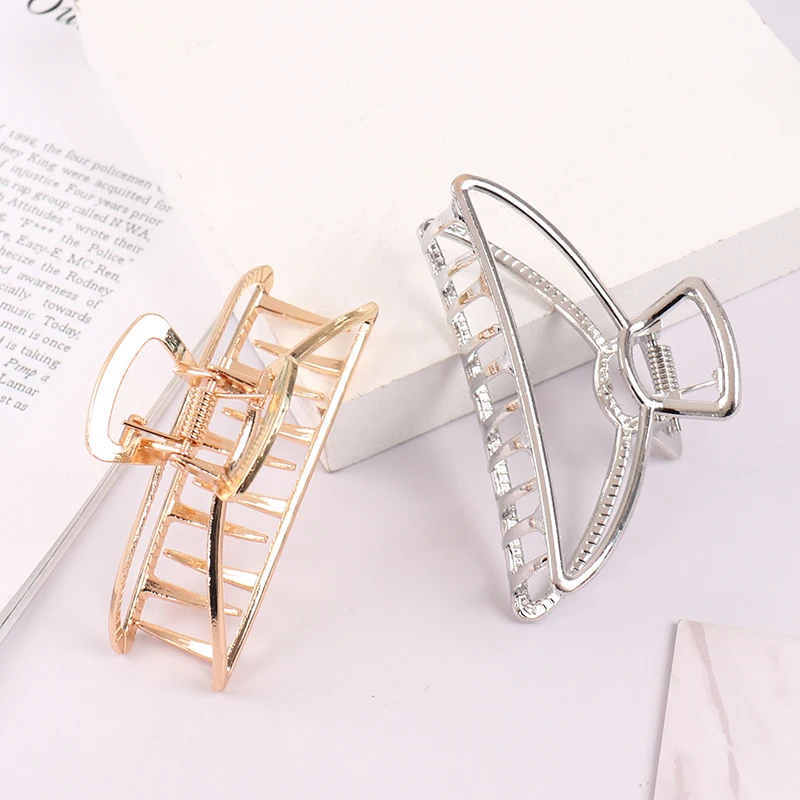 

Заколка-краб Женская Геометрическая, элегантный аксессуар для волос, модный зажим для ванной