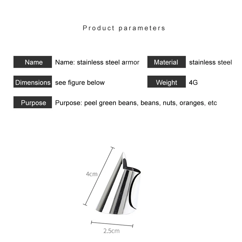 

1pcs Finger Guard Protect Finger Hand Cut Hand Protector Knife Cut Finger Protection Tool Stainless Steel Kitchen Tool Gadget