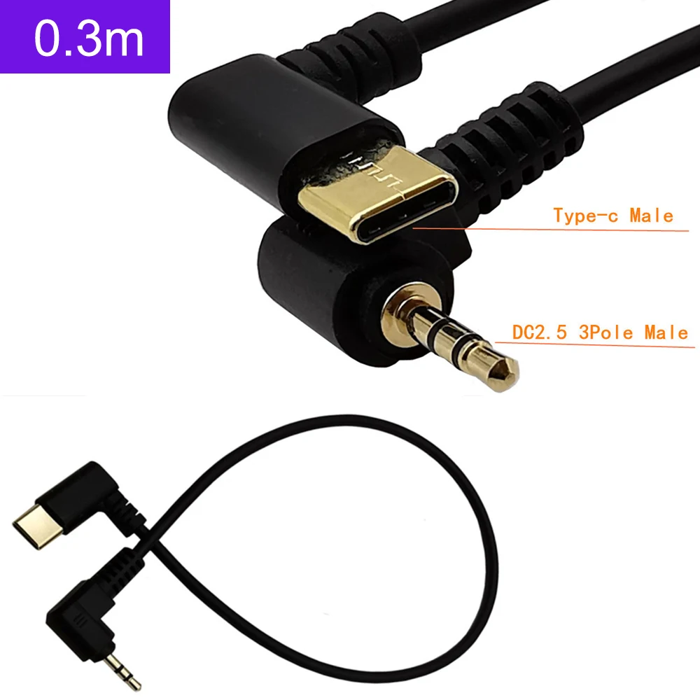 

Кабель с разъемом USB C на аудиоразъем 2,5 мм 0,3 м