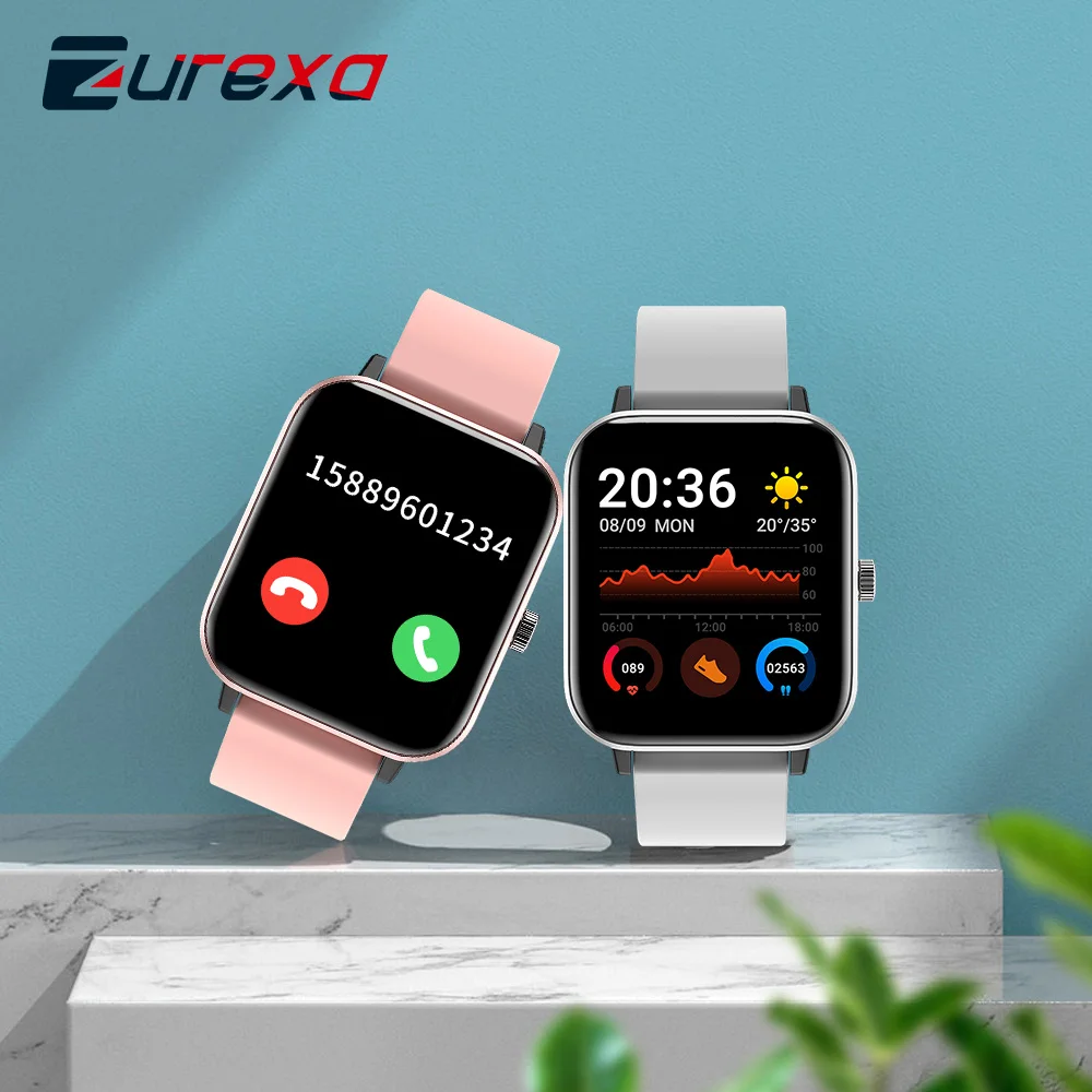 

Смарт-часы Zurexa H10 для мужчин и женщин, водонепроницаемые умные часы с поддержкой Bluetooth, с шагомером, с защитой Ip67, для Android