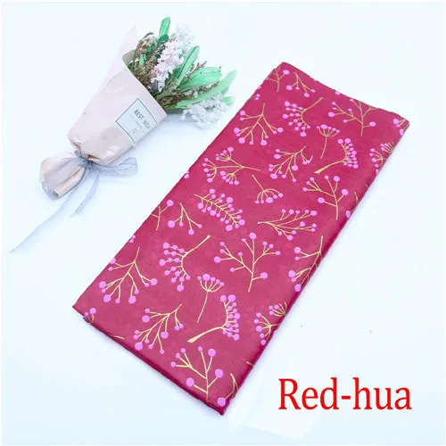 Red-hua 10 листов 50*66 см, китайская бумага DIY ремесло свадебные бумажные цветы праздничные и вечерние украшения для дома подарочная оберточная бумага - Цвет: Red-hua