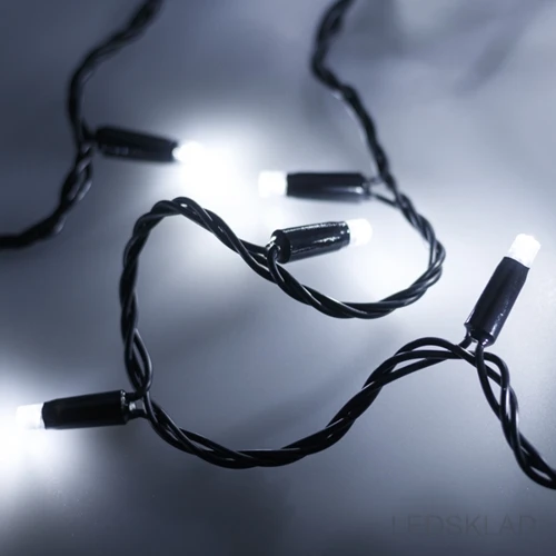 025826 Светодиодная гирлянда ARD STRING PRO 10000 BLACK 100LED STD WHITE (230V 7W) (ARDCL IP65) 1шт. Arlight|Новизна
