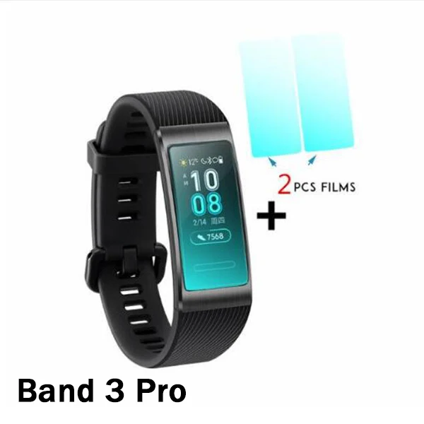 3P Black add 2 film Huawei Band 3 Pro Band 3 Смарт-браслет 3 0,95 дюймов трекер для плавания Водонепроницаемый Bluetooth фитнес-трекер сенсорный экран - Цвет: 3P Black add 2 film