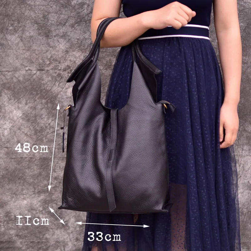 AETOO бренд коровья кожа дизайнерский сумка-мешок из воловьей кожи женские сумки на