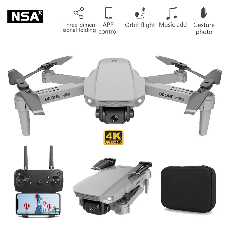 НСА 2021 Новый E88 р/у Дрон с камерой 4k HD беспилотные летательные аппараты двойной