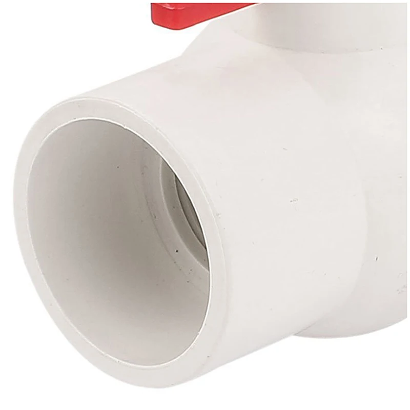 50 мм/2 дюйма скольжения концы воды управления ПВХ шаровой клапан белый красный |