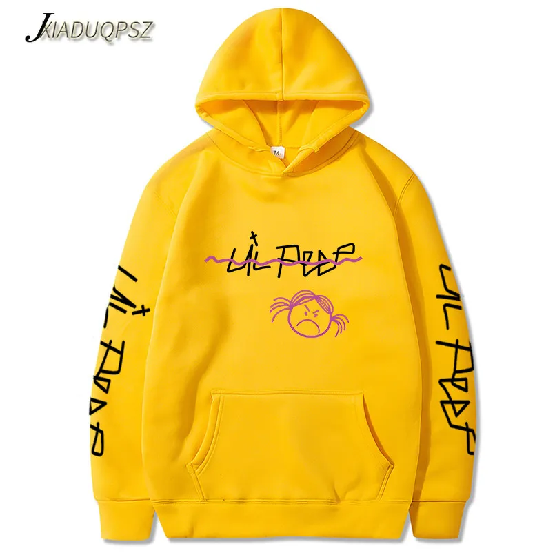 Lil Peep/толстовки с капюшоном Love lil. peep для мужчин/женщин, пуловер с капюшоном, свитшоты для мужчин/женщин, sudaderas cry, детские толстовки с капюшоном - Цвет: WY156-148 Yellow