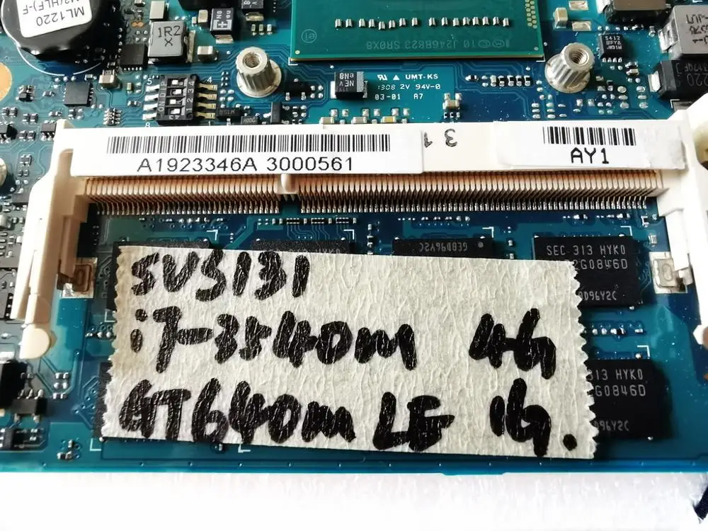 Оригинальный беспроводной контроллер для SONY SVS131 MBX-259 ноутбук otherboard I7-3540M 4 Гб GT640M 1
